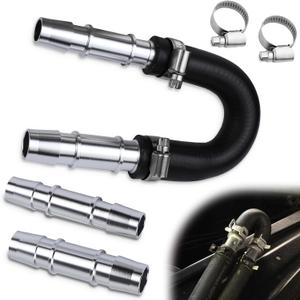 626-001 Engine Heater Core Bypass Kit, Upgrade Aluminum Automotive Heater Core Flush Kit With 5/8" & 3/4" Hose, Engine Fitting Universal Fit for Most Common Heaters Hoses