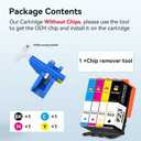 TOKYOINK 923 Ink Cartridges for HP Printers Compatible for HP 923 HP923 Ink Cartridges Work for OfficeJet Pro 8130e 8125e 8135e 8138e 8120e 8132e No Chip (Black Cyan Magenta Yellow) Upgraded Tool