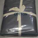 Shilucheng 100% Cotton Queen Size Sheets Set - 600 Thread CountLuxury Egyptian Cotton Bed Sheets, 5-Star Hotel Quality Sheets, Breathable & Cooling, 16 Inch Deep Pocket - 4 Piece (Dark Grey, Queen)