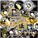 27 PCS Pittsburgh American Penguins Hockey Stickers for Water Bottle, Laptop, Bicycle, Computer, Motorcycle, Travel Case, Car Decal Decoration Sticker
