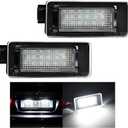 1 Pair Car LED License Plate Light, High Bright Vehicle Rear Tag Lamp Assembly, Automotive License Plate Lighting Kit Replacement, Compatible with Serena Altima Sentra