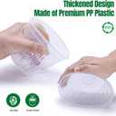 TRUEDAYS Orchid Pot 4 Pack 5 Inch Clear Orchid Pots with Drainage Holes for Repotting Ideal for Healthy Root Growth Sturdy Plastic Plant Pot for Indoor & Outdoor Plants