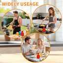 12 Pack 16 oz Clear Plastic Salad Dressing Bottles, Bulk Empty Squeeze Bottles with White Flip Top Caps for BBQ, Condiments, Sauce, Ketchup, Salad Dressing