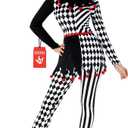 Morph Jester Costume Women, Circus Costume Woman, Jester Costumes Womens Clown Outfits, Halloween Costumes for Women Adult, Larg