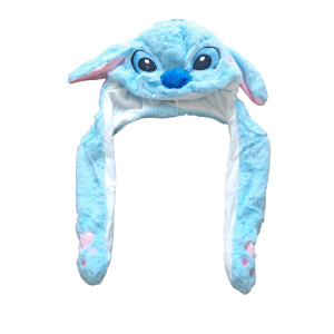 Stitch Ear Hat Plush Hat, Light Blue