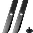 2 Pack 532134149 Mulching Blades with Hardware for YTH18542 YTA18542 YTH1842 YTH22V42 Replaces Craftsman 42 Inch Mower Blades 42 Inch Mower Blades 532138971 422719 138498
