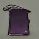 ASAPDOS Crossbody Case Compatible with Motorola Razr 2024/2025(Not Fit Moto Razr Plus or Ultra),Retro PU Leather Strap Wristlet Flip Case with Magnetic Closure and Card Holder for Purple