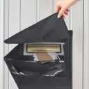 Uniclife Mail Slot Catcher for Door, Large Capacity Letter Catcher Letterbox Catcher, Front Door Mail Catcher with Hook and Loop Fasteners, Indoor Post Catcher Bag for Small Packages & Magazines