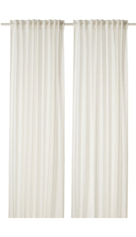 2-Piece Curtain Set, 24" x 84"