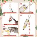 Liliaafar 344 Pcs Christmas Keychain Making Kit, Including 10 Keychain Clips 20 Extender Chain 102 Charms and Jewelry Plier for Adult DIY Crafting and Jewelry Making Christmas Party Favor Gifts