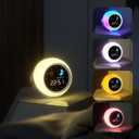 Alarm Clock for Kids, Bluetooth Music Player&Digital Clock, Sleep Sound Machine for Kids Bedroom, Kids Alarm Clock Sleep Trainer with Wake up Light, Ok to Wake Clock for Kids (Adjustable Colors)