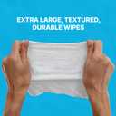 WaterWipes Sensitive Whole Body Cleansing Wipes, 99.9% Purified Water, XL Textured Wipes, Incontinence Care, Fragrance Free, 90 Count (30 Count (Pack of 3))