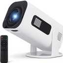 Mini Projector with Wifi and Bluetooth: Support 4K 1080P Portable Movie Projector Built-in Apps & Speaker - Auto Keystone Correction - 270 Rotatable Video Projector for Bedroom Home Theater