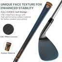 FULL CHOICE Golf Wedges, 70 Degree Golf Sand Wedge, Gap Wedge, Lob Wedge Golf Clubs, Wedges Golf Clubs for Men Women Right Hand, CNC Milled Face for More Spin and Control