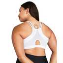 Under Armour Womens Infinity Low Impact Sports Bra, (100) White / / Black, X-Large D-DD