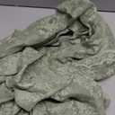 YJ YANJUN Sage Green Lace Curtains 54 inch Length 2 Panels Romantic Floral Pattern Short Sheer Curtains for Bedroom Laundry Room Light Filtering Boho Kitchen Small Window Treatments W52 X L54 Sage