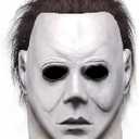 WPOZD Halloween Michael Myer Mask, Latex Horror Scary Masks for Adult Cosplay, Great for Costume Parties, Easter