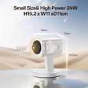 Sanyun SW202 24W Compact Computer Speakers, DSP 3 Modes 16bit USB DAC Bluetooth 5.2, 2.0 PC Multimedia RGB Gaming Speakers for Desktop Monitor Laptop, (Game/Movie/Music, White)