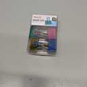 Officemate Easy Grip Medium Binder Clips, Assorted Metallic Colors, 12 Pack (31054)