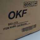 OKF Ice Shaver Prevent Splash Snow Cone Machine, Electric 3 Blades Shaved Ice Machine, 380W Ice Shaver Machine, 286lbs/hr Ice Crushers for Home Use, Ice Crusher with Free Ice Pick (Silver)