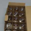 Brightown G40 Replacement LED Light Bulbs, 25 Pack Clear Globe Bulb fits E12 C7 Candelabra Screw Base Sockets, 1.5 Inch Dimmable Edison Light Bulbs for Indoor Outdoor Patio Decor, Warm White