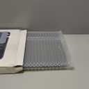 Stone Bath Mat Diatomaceous Earth Shower Mat Non-Slip Super Absorbent Diatomite Stone Bath Mats for Bathroom Floor Quick Drying Natural Easy to Clean(23.6''15.4" Gray) (Line1-grey)