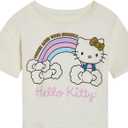 Hello Kitty Girls Drop Shoulder T-Shirt Little Kid to Big Kid Sizes (4-14-16) (10-12)