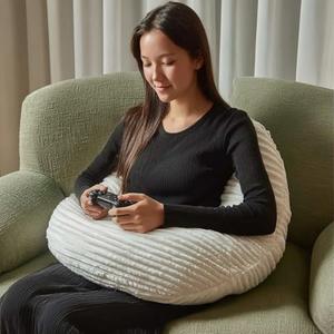 MIJIMO Gaming Crochet Pillow for Lap Support Lap Desk Pillow Setting in Bed or Sofa, U-Shaped Arm Pillows for Adults,Reading Pillow for Gaming, Working, Writing in Bed Couch Floor