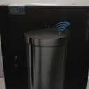 simplehuman 45 Liter / 12 Gallon Semi-Round Automatic Sensor Trash Can, Brushed Stainless Steel