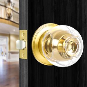 Clear Door Knob Cover Door Knob Safety Cover for Kids (4 Pack) Child Proof Door Knob Covers Fit Most Color Door Knobs Baby Proof Door Knob Cover Easy Adult Grip Toddler Door Knob Cover 