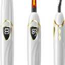 Heated Eyelash Curler, Heated Lash Curler, Accurate Temperature Control Electric Eyelash Curler Heated - Intelligent Power Off, Natural Makeup (Whisper White/Gold, S600-148MM)