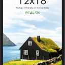 PEALSN 12x18 Picture Frame Black, Poster Frame for Wall Mounting Display Horizontally or Vertically Hanging, 1 Pack