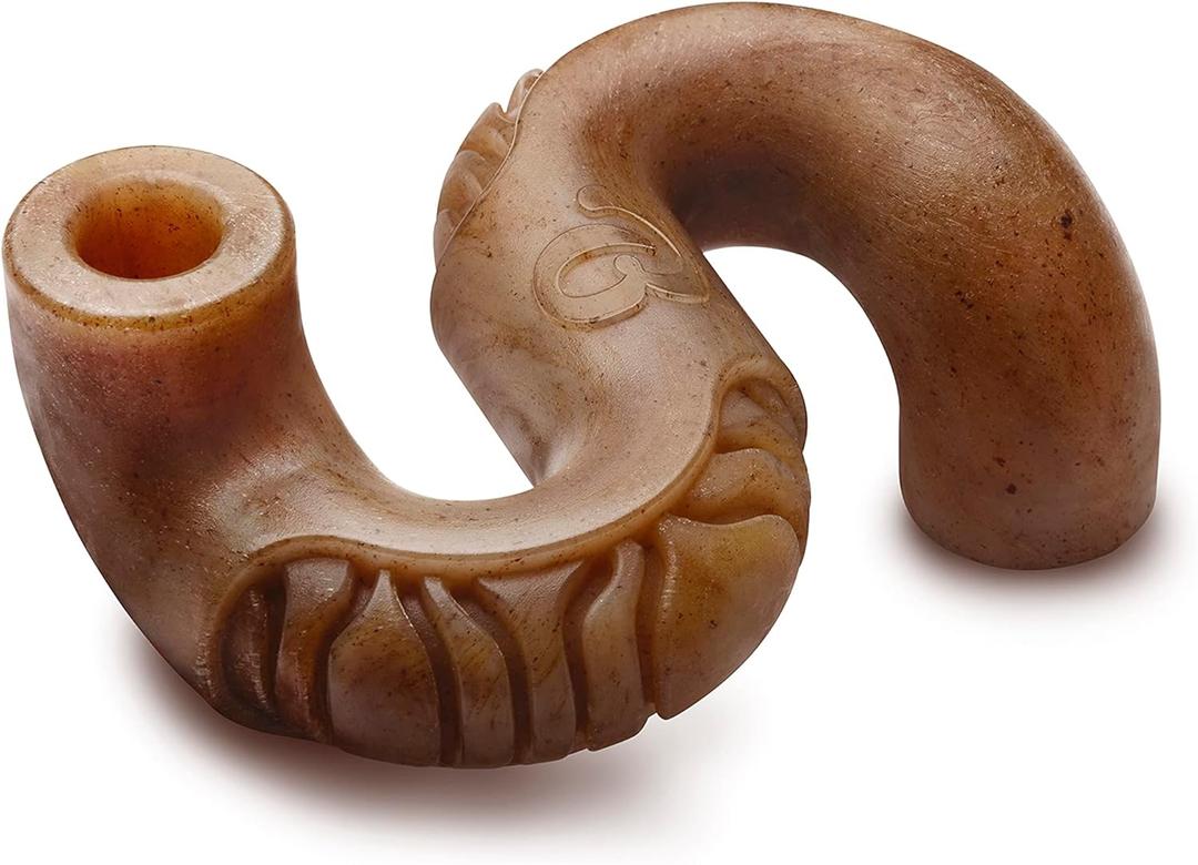 Benebone Tripe Bone Durable Dog Chew Toy for Aggressive Chewers, REAL Beef, Made in USA, Medium