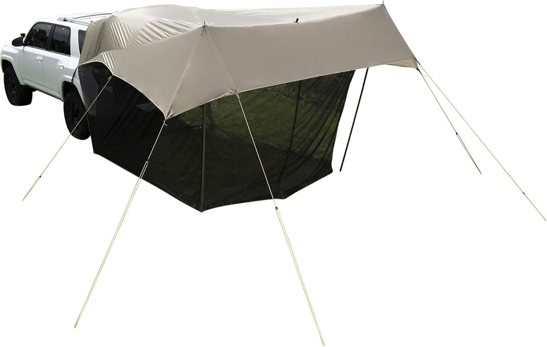Slumberjack SJK Roadhouse Tarp, Hunting Camping & Overland Shelter Protects from Rain & Sun (Tarp with Screen)