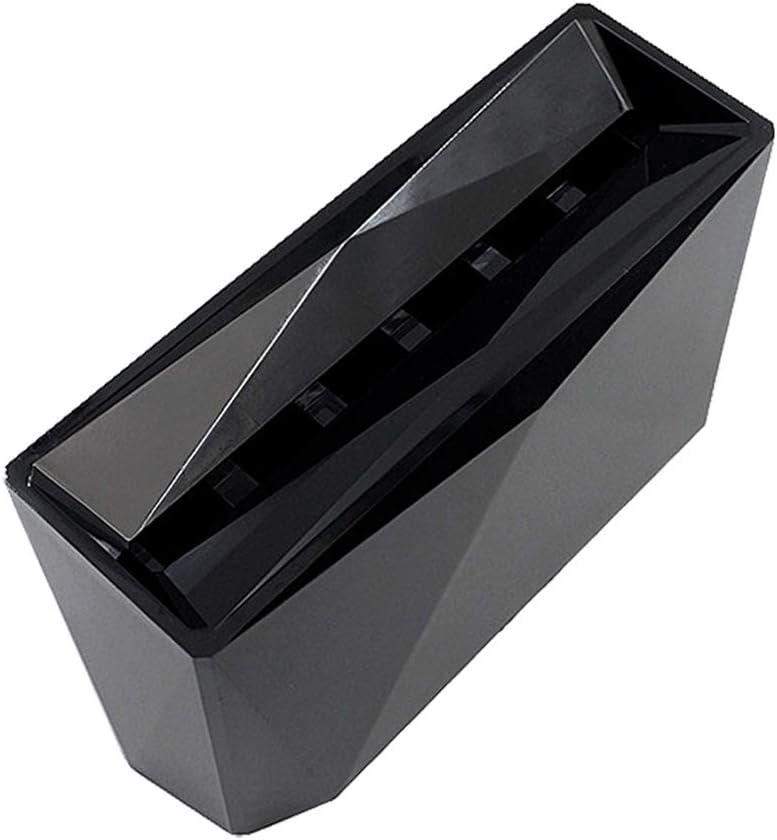 Acrylic 6-Hole Eyelash Tweezers Holder Organizer | Acrylic Material | Double-Layer Design | Suitable for Eyelash Extensions & Beauty Salons | Black, White, - Black