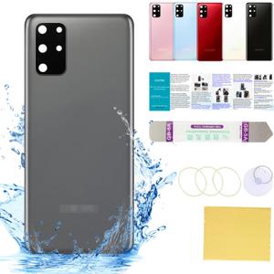 Compatible for Samsung Galaxy s20 Plus Back Screen Cover Glass Replacement 6.7-Inches Galaxy s20 Plus SM-G985 SM-G986 All Carriers with Installation Manual + Repair Tool Kit (Cosmic Grey)