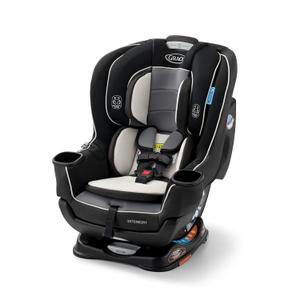 Graco Extend2Fit Convertible Car Seat, Rear and Forward Facing Car Seat with Adjustable Extension Panel for Extra Legroom, Great Gift for Baby Shower or Baby Registry, Gotham, Manufacturing Date 12/19/2025