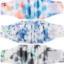 wegreeco Washable Male Dog Belly Band (Stylish Pattern)- Pack of 3 - Washable Male Dog Belly Wrap, Dog Diapers Male (Tie-dye, Ink, Medium)