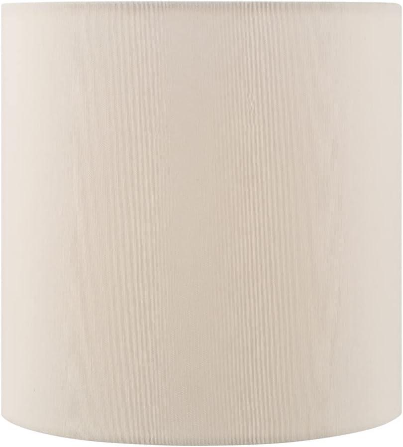 Aspen Creative 31244 Transitional Drum (Cylinder) Shaped Spider Construction Lamp Shade in Off White, 8" Wide (8" x 8" x 8")