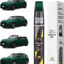 XNA British Racing Green IV Metallic(C3B) for MINI Touch Up Paint, 2 in 1 Car Scratch Remover with Pen Tip and Brush, Exact Color-Matched for Car Paint Scratch Repair, Quick & Easy Fix Chips and Nicks