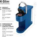 Keurig K-Slim Single Serve K-Cup Pod Coffee Maker, Featuring Simple Push Button Controls And MultiStream Technology, Twilight Blue