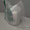 zappy 100 Disposable Plastic Dessert Plates Premium Quality Plastic Plates, 6" Hard Disposable Plastic Plates, Clear Appetizer Dinner Party Plates Great Dessert Appetizer Wedding Plates Party Plates