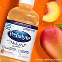 Pedialyte with Immune Support Electrolyte Solution, Hydration Drink with Zinc, Selenium, and Magnesium, Peach Mango, 1 Liter, Pack of 4 (33.8 Fl Oz (Pack of 4)) BB 7/1/26