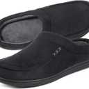 ULTRAIDEAS Men's Nealon Moccasin Clog Slipper, Slip on Indoor/Outdoor House Shoes (11-12)