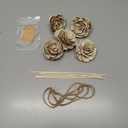 Hotop 5 Sets Wooden Flower Wood Roses 5th Anniversary Flower Artificial with Sticks Handmade Gift for Wife Husband Couple Women Home Wedding Centerpieces DIY Decoration
