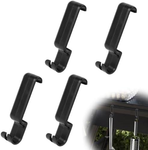 4pcs Hooks for Traeger Grills, Plastic Pop-and-Lock Accessory Hook Grill Accessories Barbecue Tool for Traeger to Hang Grilling Tools and Utensils