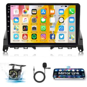 Android 13 Car Stereo Radio for Mercedes Benz C-Class C180 C200 C230 C250 C300 C350 W204 S204 2006-2011 with GPS Navigation, Rimoody 9'' Touchscreen Bluetooth FM WiFi Mirror Link Backup Camera