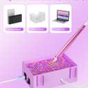 Electric Diamond Painting Pen  Plug-in Vacuum Drill Picker Tool with Built-in Tray, No Wax Needed, USB Diamond Art Painting Pen for Adults & Kids, E-Painter for Diamond Painting Kits(Purple)