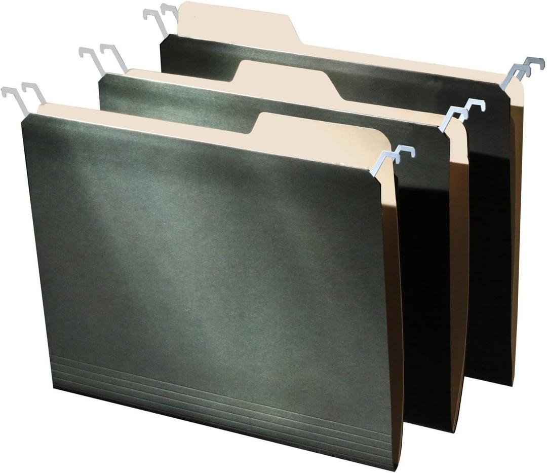 Find It Hanging File Folders for Filing Cabinet Storage - Pack of 9, Letter-Sized File Folder Set for Documents and Valuables - Filing Products for Organization, Back to School Supplies, Green