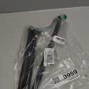 Spring Tension Curtain Rod 28 To 48 Inch Adjustable Expandable Black Tension Rod 7/8" Shower Curtain Rods No Drilling Spring Loaded Curtain Rod for Windows Bathroom Closet Kitchen Bedroom Doorway Door